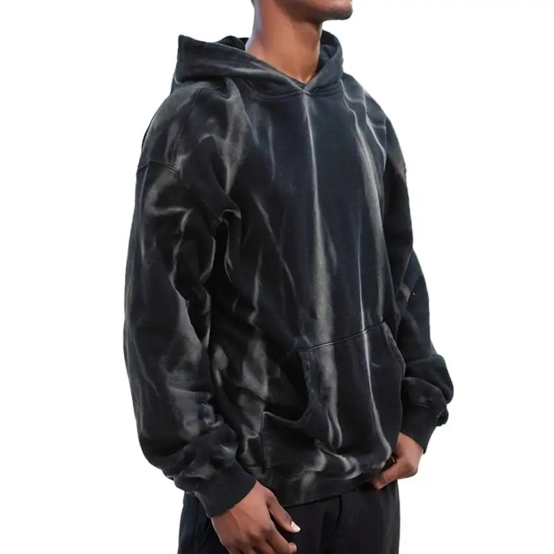 hongfeng factory creates custom velvet hoodie mens in various colors.